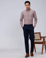 Mauve Cotton Tencel Plain ShirtUnited By Hope