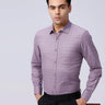 Mauve Dobby Checks ShirtUnited By Hope