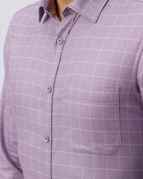 Mauve Dobby Checks ShirtUnited By Hope