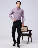 Mauve Dobby Checks ShirtUnited By Hope