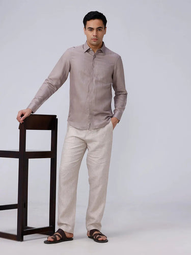 Mauve Plain Tencel ShirtUnited By Hope