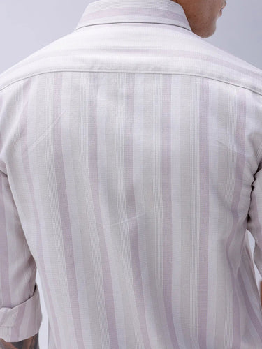 Mauve Striped Twill ShirtUnited By Hope