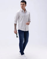 Mauve Striped Twill ShirtUnited By Hope