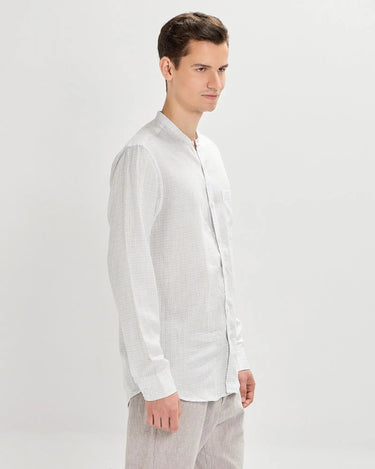 Nimbus Cloud Linen Checks ShirtUnited By Hope