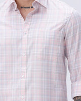 Pink and Grey Checks Cotton Tencel ShirtUnited By Hope