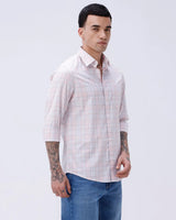 Pink and Grey Checks Cotton Tencel ShirtUnited By Hope