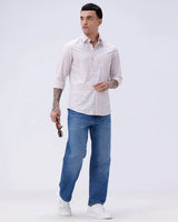 Pink and Grey Checks Cotton Tencel ShirtUnited By Hope
