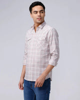 Pink and Grey Checks Twill ShirtUnited By Hope