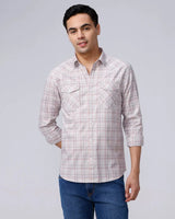 Pink and Grey Checks Twill ShirtUnited By Hope