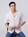 Pink and White Stripes Waffle Dobby ShirtUnited By Hope