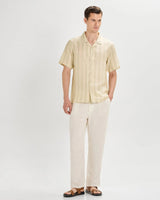 Sandshell Striped Linen ShirtUnited By Hope