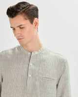 Seagrass Striped Linen ShirtUnited By Hope