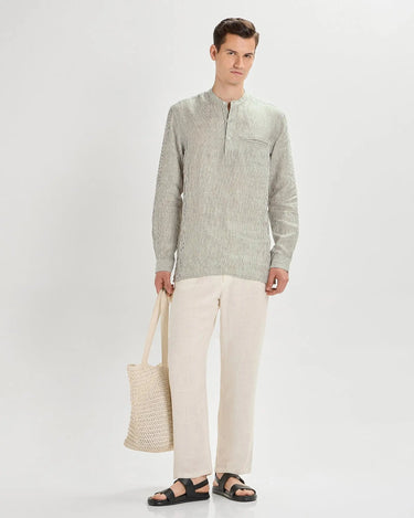 Seagrass Striped Linen ShirtUnited By Hope
