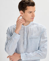 Silver Blue Linen ShirtUnited By Hope