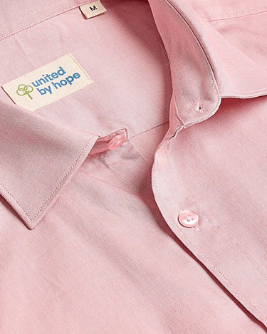 Silver Pink Plain Chambray ShirtUnited By Hope