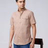 Tan Plain Waffle Dobby ShirtUnited By Hope