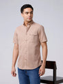 Tan Plain Waffle Dobby ShirtUnited By Hope