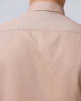 Tan Plain Waffle Dobby ShirtUnited By Hope