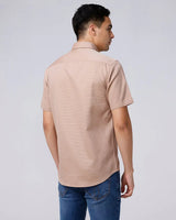 Tan Plain Waffle Dobby ShirtUnited By Hope