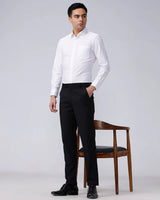 White Cotton Tencel Plain ShirtUnited By Hope