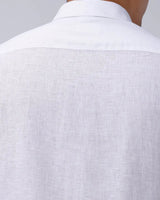White Double Pocket Short Sleeve Linen ShirtUnited By Hope