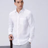 White Full Sleeve Linen ShirtUnited By Hope