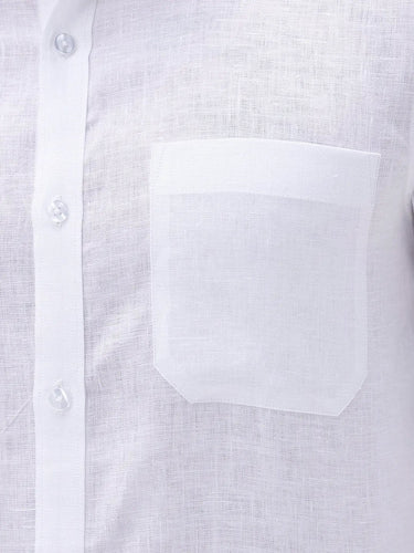 White Full Sleeve Linen ShirtUnited By Hope
