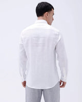 White Full Sleeve Linen ShirtUnited By Hope