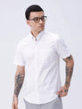 White Oxford Plain Short Sleeve ShirtUnited By Hope