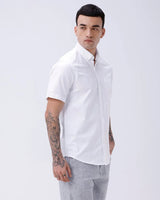 White Oxford Plain Short Sleeve ShirtUnited By Hope