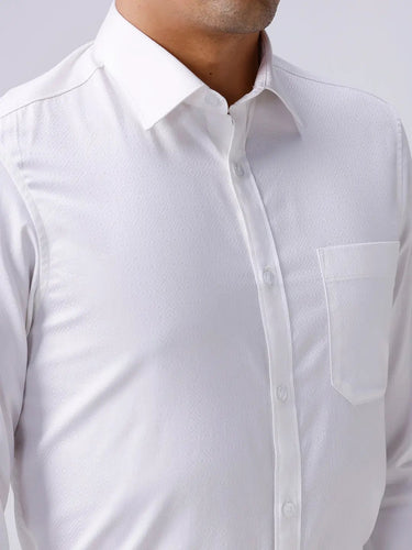 White Satin Structured ShirtUnited By Hope