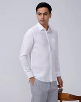 White Tencel Plain ShirtUnited By Hope