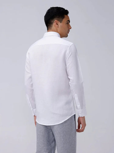 White Tencel Plain ShirtUnited By Hope