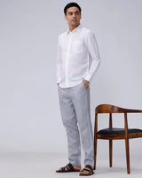 White Tencel Plain ShirtUnited By Hope