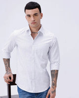 White Twill Checks ShirtUnited By Hope