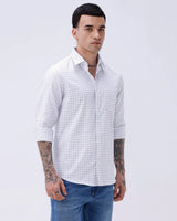 White Twill Checks ShirtUnited By Hope