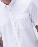 White Waffle Dobby Plain ShirtUnited By Hope