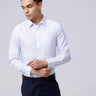 White and Blue Stripes Cotton Linen ShirtUnited By Hope