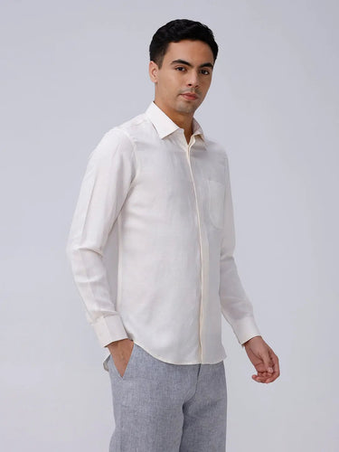 Yellow Plain Tencel ShirtUnited By Hope