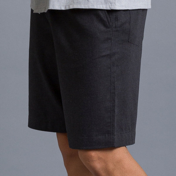 Dark grey casual cotton shorts