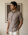 Brown Linen Shirt – Short Sleeve | Classic