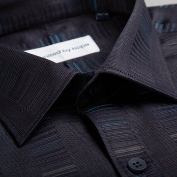 giza-cotton-shirts-for-men - Blue Graphite - United by Hope