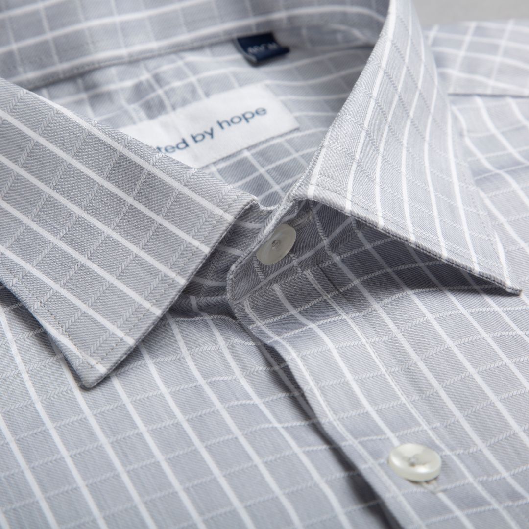 giza-cotton-shirts-for-men - Ash Grey - United by Hope