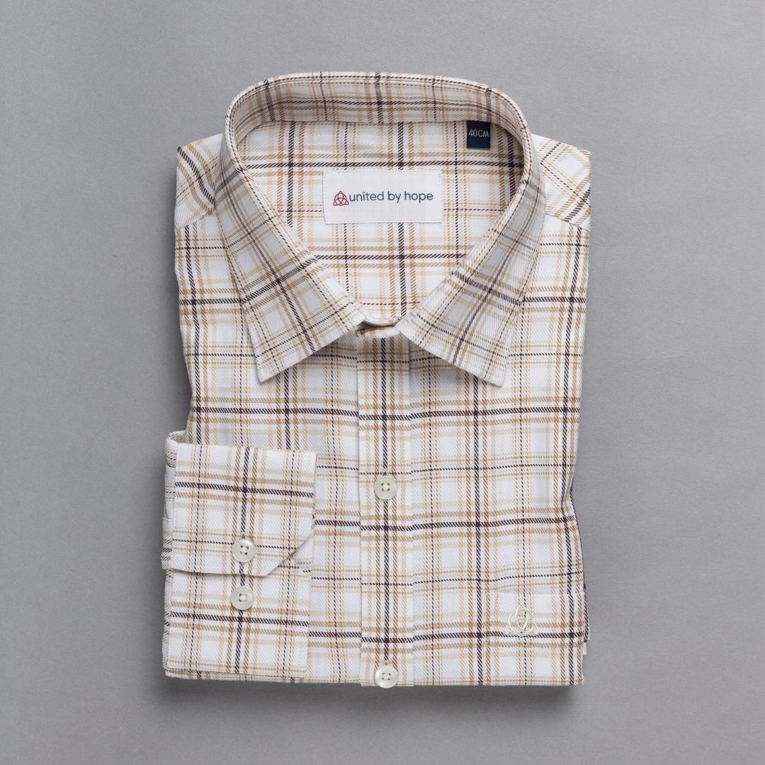 giza-cotton-shirts-for-men - Tawny Brown - United by Hope